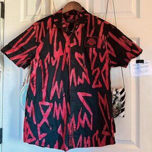 Rezz Hypnovision short sleeve button up top